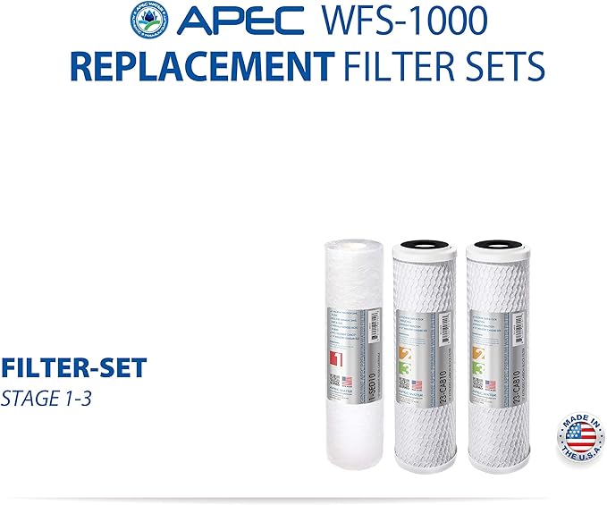 WFS-1000 Super Capacity Premium Quality 3 Stage Under-Sink Water Filter System