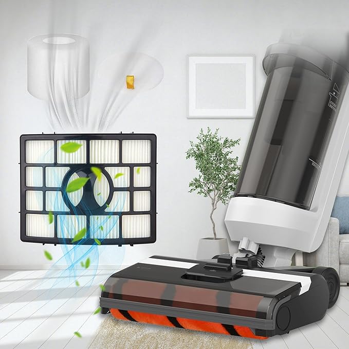 Replacement Brush Roll Filters Compatible with Shark Apex DuoClean AZ1000 AZ1002 AZ1003BRN AX950 AX951 AX952 NV830 NV831 NV835 ZU881 ZU885 Vacuum,Part # 1173FT950,XFF650 and XHF650