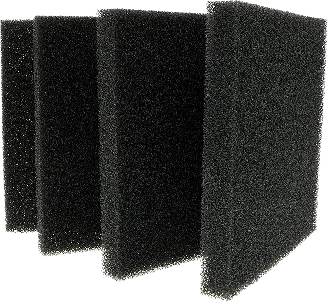 ALEGI 4 Pieces Aquarium Filter Foam Sponges Pad, Fish Tank Bio Sponge Coarse Sheet Filter Media Pad, Cut-to-Size Foam for Pet Filters (9x9x1 Inch 8 Pcs)