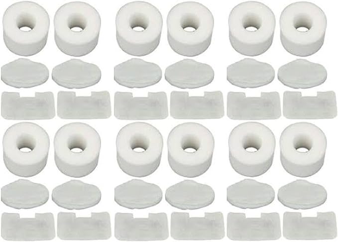 Nispira Filter Set Compatible With Shark NV42 Deluxe Upright Vacuum Cleaner Compared to Part #XFF36. Fits UV402 UV410, NV36, NV36A, NV42, NV44, NV46, NV46C, 12 Sets