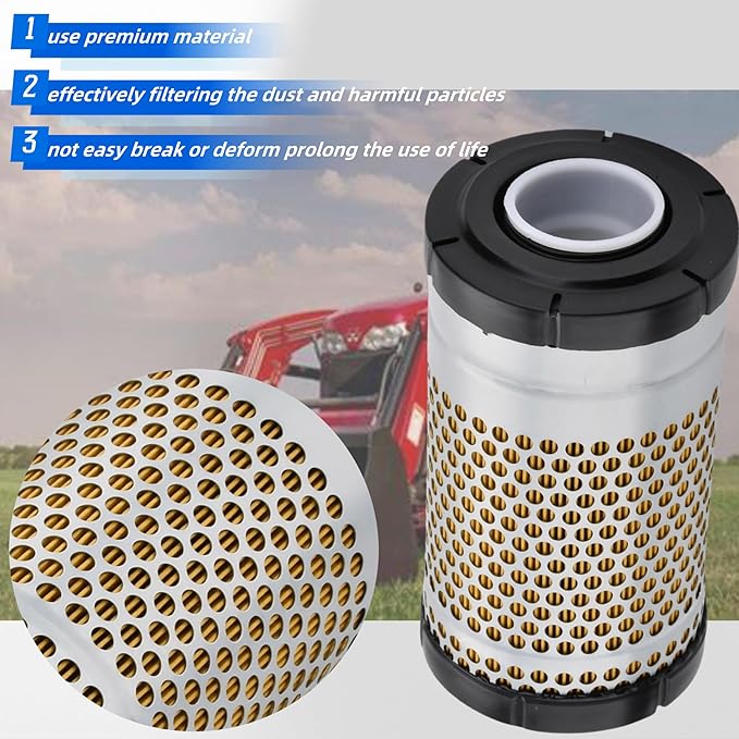 6259119M91 Air Filter Compatible with Massey Ferguson Tractor GC1710 GC1705 GC1715 GC1720 GC1723E GC1725M