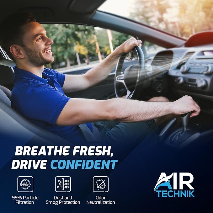 AirTechnik CF12436 Cabin Air Filter w/Activated Carbon | Fits 2016-2026 Select Subaru Ascent, Crosstrek, Impreza, Legacy, Outback, XV, Toyota, C-HR, Corolla, Prius, RAV4, Venza - 72880-FL00A