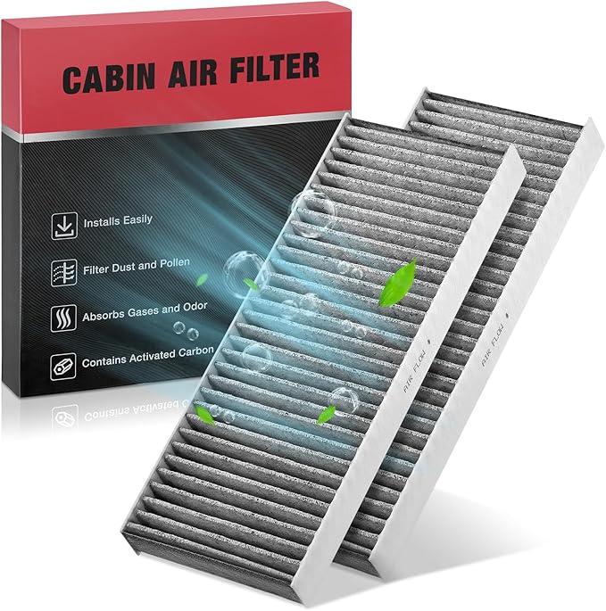 BDFHYK CF10553 Cabin Air Filter w/Activated Carbon Compatible with Nissan 2005-2012 Pathfinder, 2012-2015 NV1500/NV2500/NV3500, 2005-2015 Xterra, 2005-2021 Frontier, Compatible with Suzuki Equator