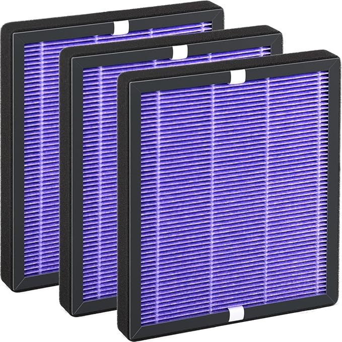 R1 P1801 P1802 Filter Replacement Compatible with YIOU R1 P1802 & Elechomes P1801, for Pet-Raising Families, Purple, 3 Pack