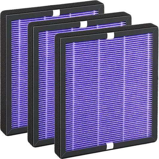 R1 P1801 P1802 Filter Replacement Compatible with YIOU R1 P1802 & Elechomes P1801, for Pet-Raising Families, Purple, 3 Pack