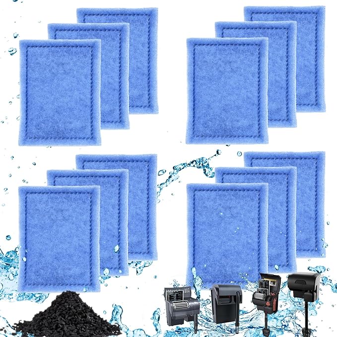 12 PCS Aquarium Filter Cartridge Filters, Rite-Size B (EZ-Change #2) Fish Tank Filter Cartridge, Replacement with Power Filters 100 125 Pro Power Filter 150 175