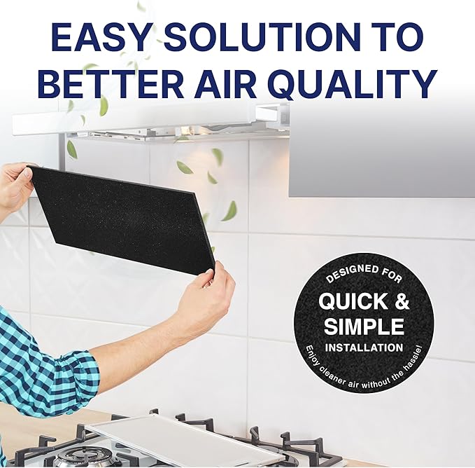 1/2" Thick Universal Cut-to-Fit Carbon Pre-Filter Pad - 16" x 50" - Compatible with Air Purifier, Air Conditioner, Refrigerator, Furnace, Dehumidifier