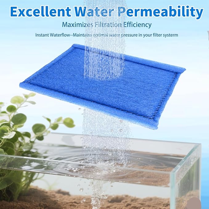 8 Pack Aquarium Filter Cartridges Replacement Filter Pad Compatible with Rite-Size C – Fits Marineland Penguin PRO 275/375 & Penguin 200/350 Power Filters
