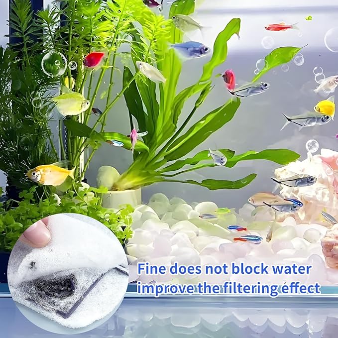 10 Packs Small Replacement Filter Cartridges for Aqueon QuietFlow E Internal Power Filter Size 10 and Minibow Aquarium Filters Size 1/2.5/5 Gallon ﻿