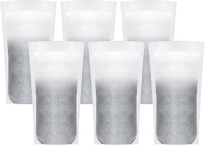 AQUA CREST Replacement for Brita® Refillable Filter, Brita® Refillable Water Filtration System, Less Plastic, Replaces 1,800 Plastic Water Bottles a Year, 6 Filters