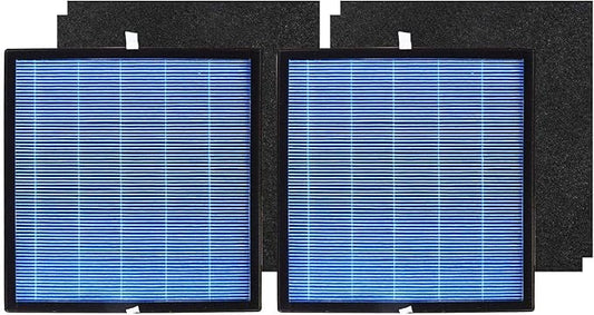 PUREBURG Replacement True HEPA Filter Kit Compatible with Okaysou Airmax 10L Pro & Aiibot Aiibot-A300 also Compatible with SimPure HP3-A Air Purifier,H13 4-Stage Filtration Air Clean Dust VOCs,2-Pack