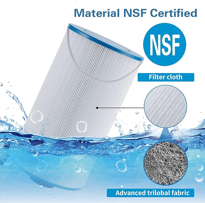 303279 Hot Tub Filter Replaces Filbur FC-2402, 5CH-37, PFF42TC-P4, 78460 and Lifesmart, AquaTerra, Fantasy, Freeflow, Simplicity, Bermuda, Aspire, Azure, Spa Filter-2 Pack