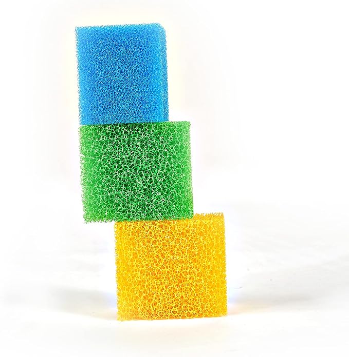 Fish Tank Filter Sponges, 3 Coarse Grades, Aquarium Filter Foams for TC-900C Internal Filter(TC900C-S)