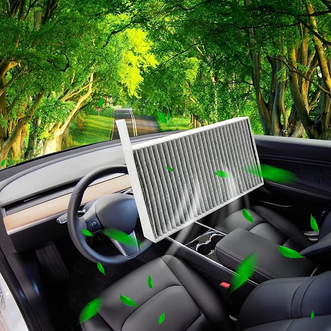 JOJOMARK Cabin Air Filter fits for Tesla Model 3/Y with Activated Carbon Fit for 2016-2024 Model 3/2020 2021 2022 2023 2024 Model Y
