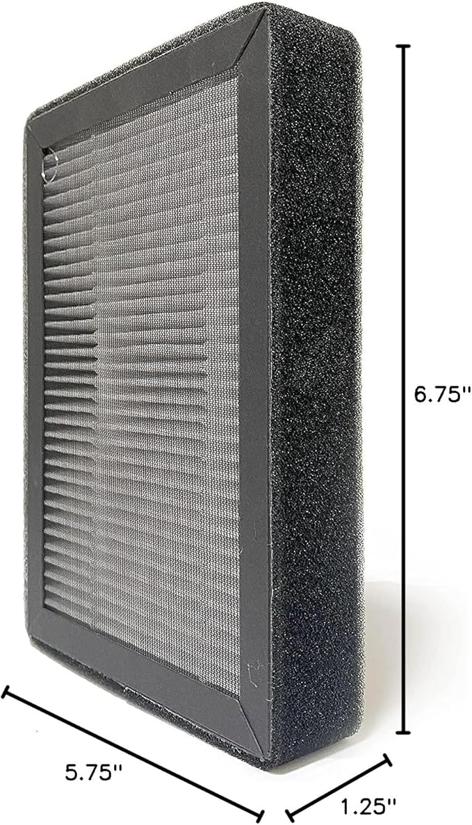 Nispira 3-in-1 HEPA Filter Activated Carbon Replacement For Air Purifier SimPure AP3J9 / Redypure JR6 / Membrane Solutions 2J8 4 Packs