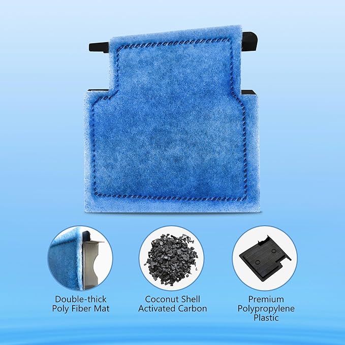 Aquarium Filter Cartridge Replacement Rite-Size A Filter Cartridges 24 Pack Compatible with Power Filters 75/100