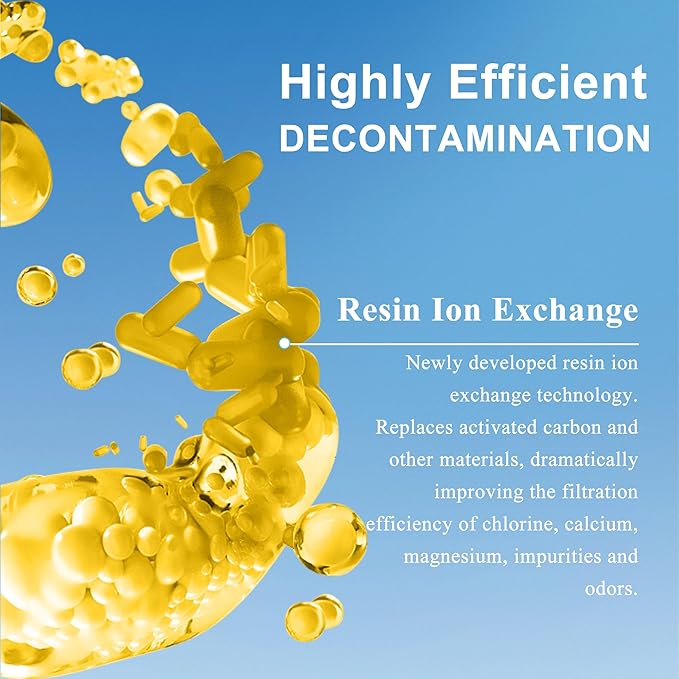 8 Pack Water Filter Replacement for Zero Water, New Resin Filtration System 0 TDS 0 Leak, Compatible with Zero Water Pitcher and Dispenser, Reduce Lead/Chromium/PFOA/PFOS by TOMOON