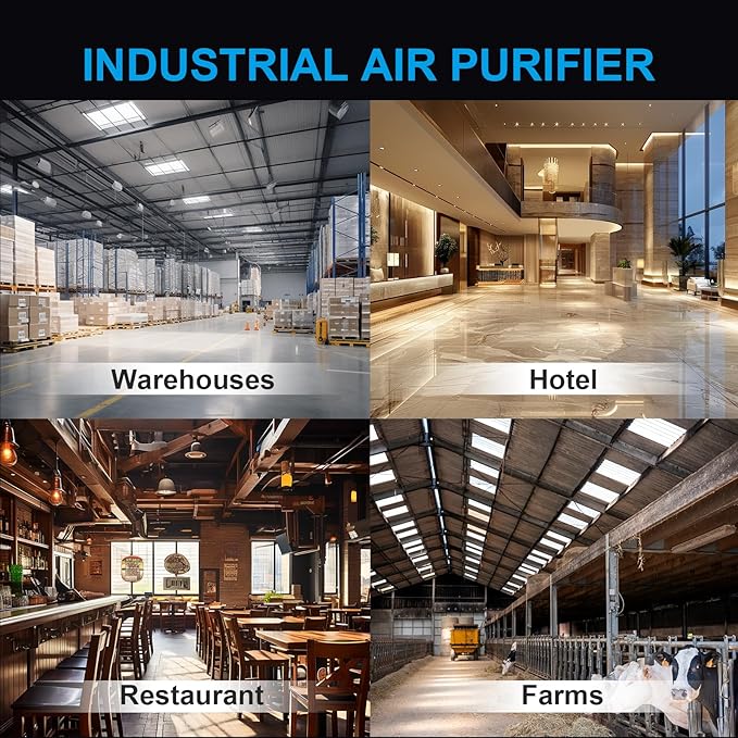 Commercial Ozone Machine 250,000mg/h Odor Removal Intelligent Control Ozone Generator Odor Eliminator OZB3 for Large Homes Offices High Capacity Ozone Air Purifier to 21,000sq.ft. Orange