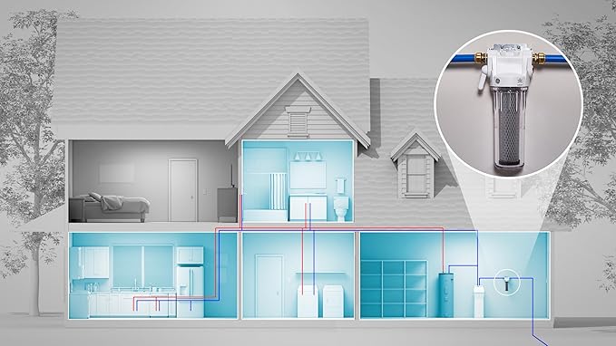 GE FXWTC Whole House Water Filter | Replacement for Water Filtration System | NSF Certified: Reduces Chlorine, Sediment, Rust & Other Impurities | Replace Every 3 Months for Best Results | 2 Filters