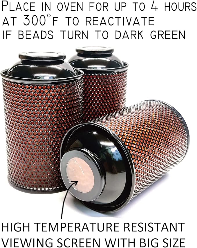 Gun Safe Dehumidifier, Moisture Absorbers, TOAAOT 200g Silica Gel Canister for Gun Case, Tool Box (3 Units)