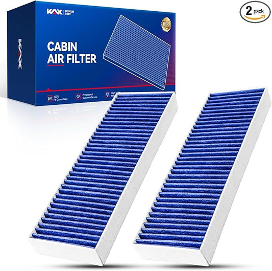 KAX Premiun Cabin Air Filter CF8603A Replacement for Accord 1998-2002,Acura TL 1999-2003, Acura CL 2001-2003, Strong Adsorption w/Upgraded Activated Carbon,Pack of 2