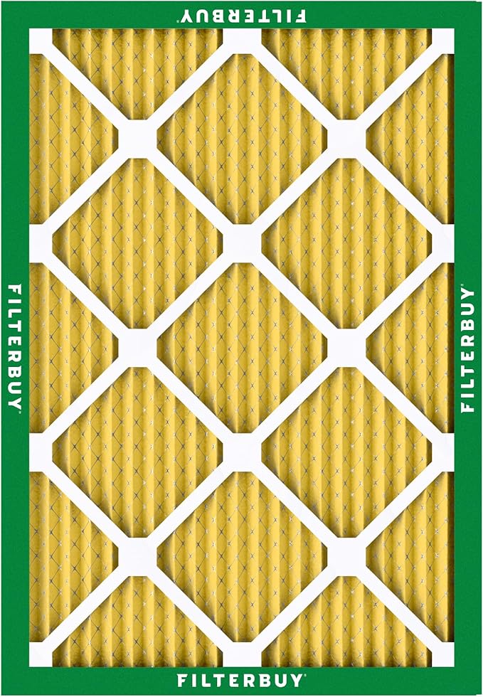 Filterbuy 16x18x1 Air Filter MERV 11 (MPR 1200) Allergen Defense Replacement (1-Pack), Electrostatic Pleated HVAC AC Furnace Filters, Made in USA (Actual Size: 15.50 x 17.50 x 0.75)