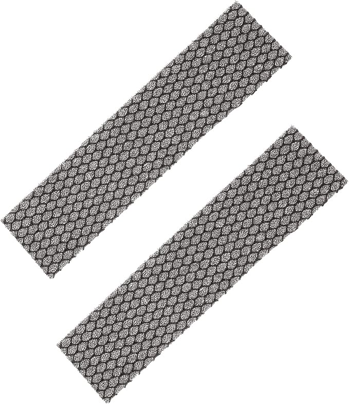 PATIKIL 8.5" x 2" x 0.2" Air Conditioner Foam Filter, 2 Pack Air Filtering Replacement Washable Reusable for Air Conditioning Purifiers, Black