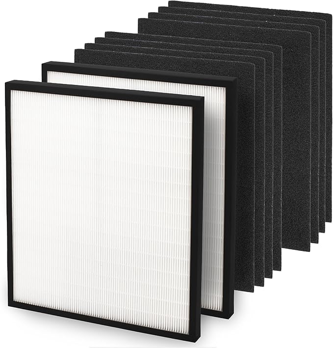 30940 Replacement Filter Compatible with Hunter Air Purifiers, fits 30210 30214 30215 30216 30225 30244 30245 30260 30398 30400 30401 30402 30525 36260 36395 37225, 2-Pack