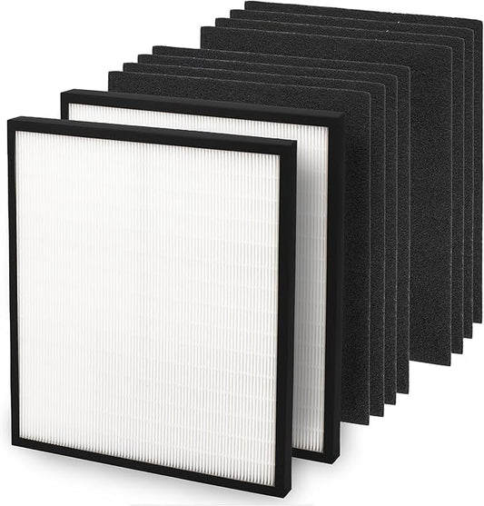 30940 Replacement Filter Compatible with Hunter Air Purifiers, fits 30210 30214 30215 30216 30225 30244 30245 30260 30398 30400 30401 30402 30525 36260 36395 37225, 2-Pack