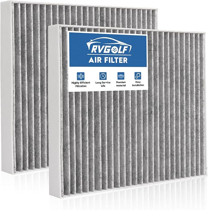 2-Pcs Cabin Air Filter for GMC Sierra 19-26, Chevrolet Silverado 19-26, Equinox 18-24, Suburban Tahoe Yukon 21-26, Cadillac Escalade 21-26 Car Replacement for CF11966 Automotive Accessories