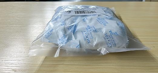 O2frepak 100 Gram(10Packs) Food Grade Moisture Absorbers Silica Gel Packs Desiccant for Storage,Food Safe Dessicant Silica Gel Packets for Moisture Storage Control