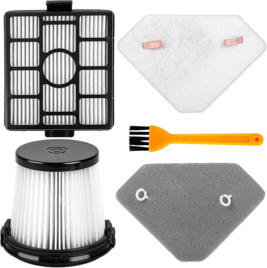 Replacement HEPA Filter for Shark BU3523 BU3521 BU3120 Cordless Stick Vacuum,Washable&Reusable Pre-Motor,Foam,and Auto-Empty System Filters-Compatible,Clean&Empty Cordless Vacuum Cleaner (4 Pack)