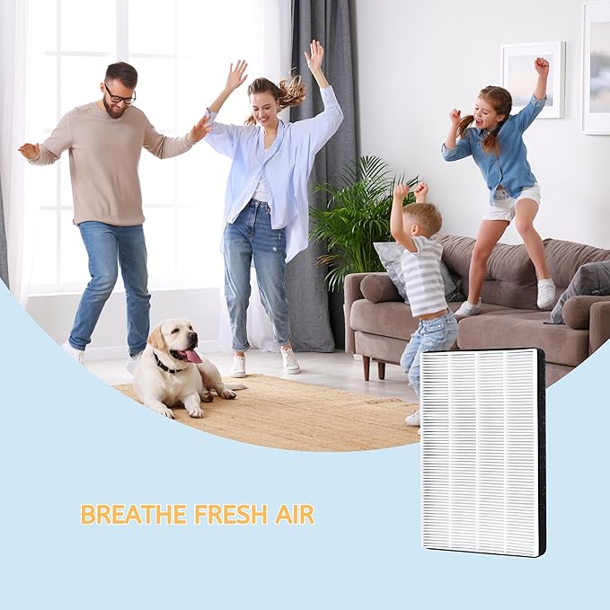 Nispira F2 A2 True HEPA Filter Replacement for Filtrete Room Air Purifier FAP-C02WA-G2, FAP-C03BA-G2, FAP-T03BA-G2, FAP-SCO2W, FAP-SC02N, 6 Packs