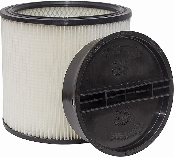 90304 90350 Shop Vac HEPA Cartridge Replacement Filter, Compatible with Shop Vac 90350 90304 90333 Vacuum Cleaner, fits Most Wet/Dry 5 Gallon and Above, 1 Pack