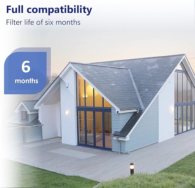 Overbest 10" x 4.5" Whole House Water Filte Replacernent for 3M®Aqua-Pure®AP810, AP811, AP801, AP801-C, AP801T, P801B, Whirlpool® WHKF-GD25BB, VWHKF-DWHBB, 5 Micron Well & Tap Water Filter, Pack of 3