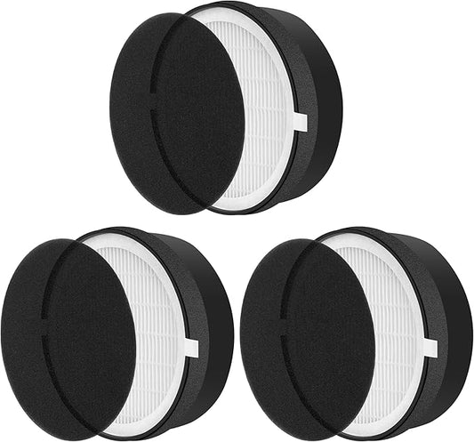 LV-H132 Replacement Filter for LEVOIT LV-H132 Air Purifier, 3-in-1 H13 True HEPA Filter Replacement Part LV-H132-RF, 3 Pack by APPLIANCEMATES