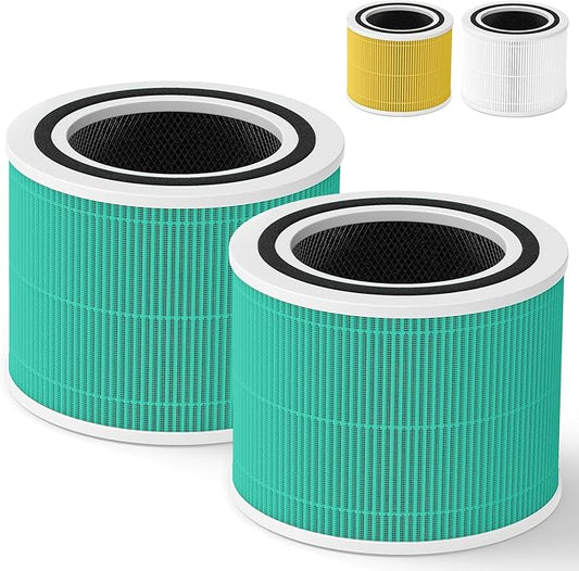 Core 300 Toxin Absorber Replacement Filter for LEVOIT Core 300, Core 300-P, Core 300S VortexAir Air Purifier, H13 Grade True HEPA Filter, Part No. Core 300-RF (Green)