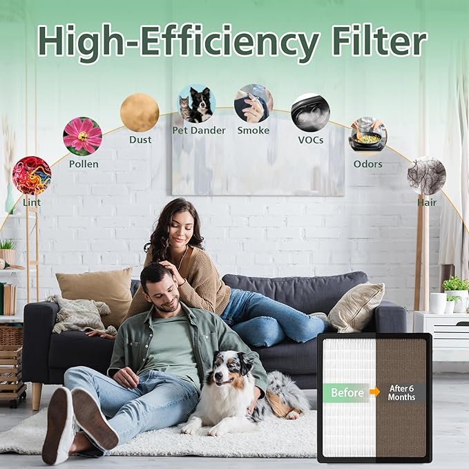 Replacement Filters D for Idylis IAF-H-100D AC-2118 AC-2123 IAP-10-280 IAP10280 Idylis Air Purifiers D Type， Includes 1 HEPA Filter & 2 Carbon Filters