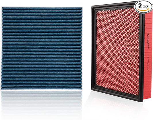 Cabin & Engine Air Filter Fit for Silverado & Sierra 1500/2500 HD/3500 HD, Suburban/Suburban 3500 HD, Tahoe, Yukon, Escalade Replacement CF11809 CA8755A Car Accessories