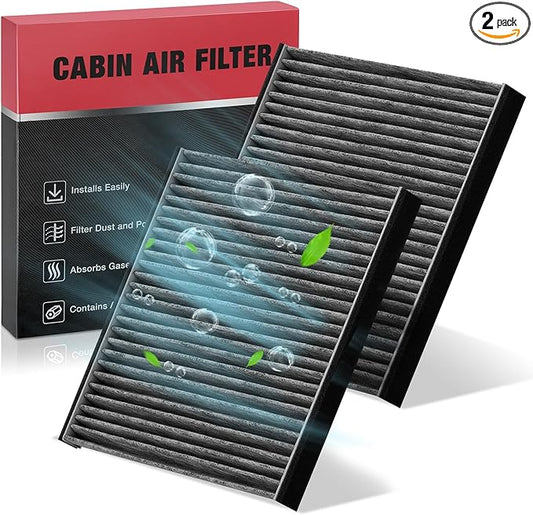BDFHYK 2 PCS Cabin Air Filters with Activated Carbon Compatible with Lexus RX330 2004-2006, GX470 2003-2005, ES300 2002-2003, Replace# CF10157, 87139YZZ03