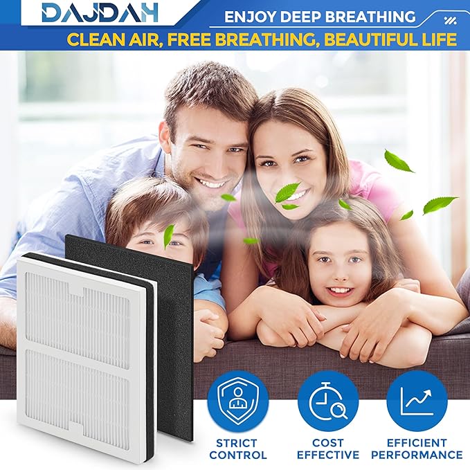 Idylis Air Purifier Replacement Filter B for Idylis Air Purifier IAP-10-050 IAP-10-125 IAP-10-150 AC-2125 AC-2126 IAPC-40-140 and Filtrete with Idylis Filters IAF-H-100B, 2 HEPA & 4 Carbon Pre-filter