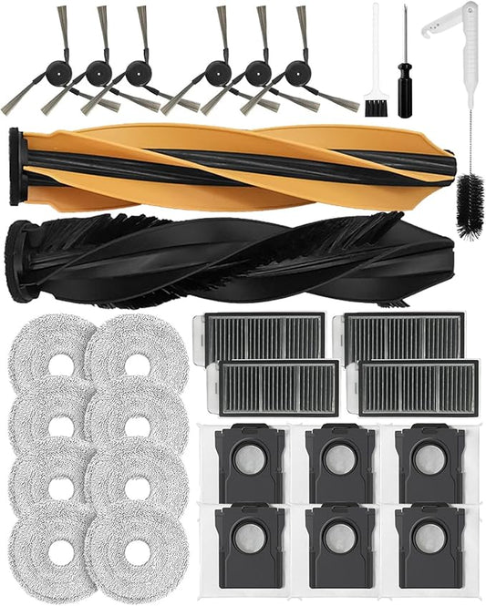 Yivy 29Pcs Accessories for Dreame X50 Master/X50 Ultra Complete/L50 Pro Ultra /L50 Ultra/Dreame L40s Pro Ultra/Mova V50 Ultra Complete Vacuum Cleaner, 4 Activated Carbon HEPA Filters