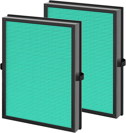 2 Pack MK-04 Air Fil-ter Replacement Compatible with MK-04 MG04JH Air Puri-fier, 4-in-1 High-Efficiency Pollen Pet Dander Hair HEPA Fil-ter Suitable- Pet Dander Version