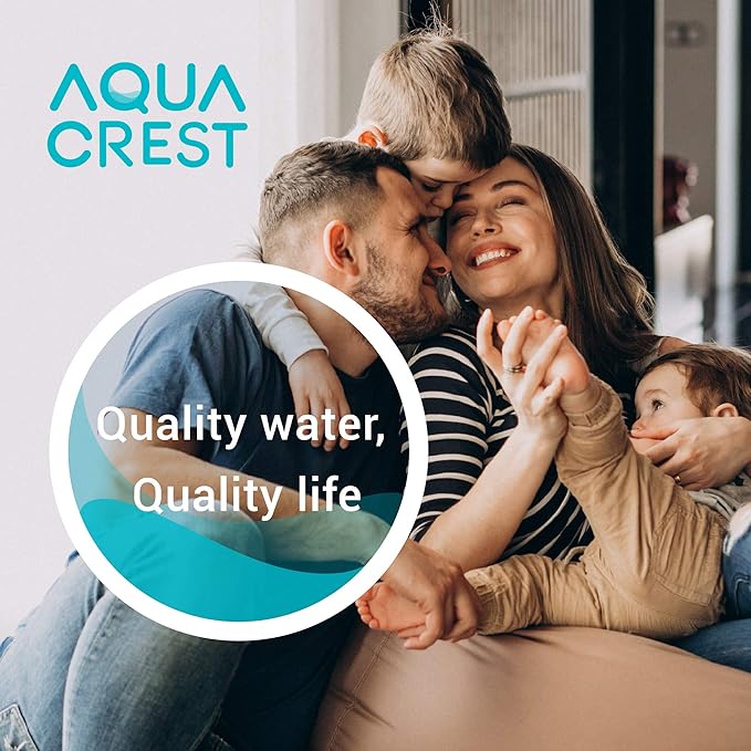 AQUA CREST AP110 Whole House Water Filter, Sediment Filter, 5 Micron, Replacement for 3M® Aqua-Pure AP110, Culligan® P5, APEC, GE FXUSC, Whirlpool®, Any 10" x 2.5" Home Water Filter, Pack of 4