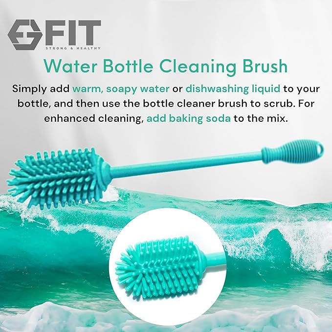 FIT Strong & Healthy 32 oz Glass Water Bottle with Straw Lid, Time Marker, Sleeve & Extra Lid - Motivational, Wide Mouth 1 Liter Glass Drinking Bottle