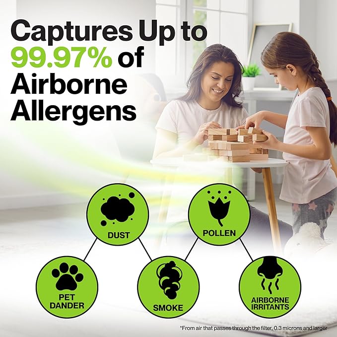 Coway Filter Replacement for 400/400S Airmega Max 2, High Performance True HEPA and Activated Carbon Filter for Air Purifier, 2-Pack