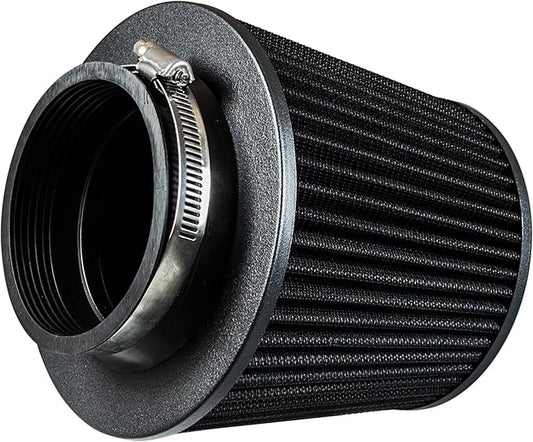 black 3" Universal Dry Air Filter Cone Dry Filter Replacement