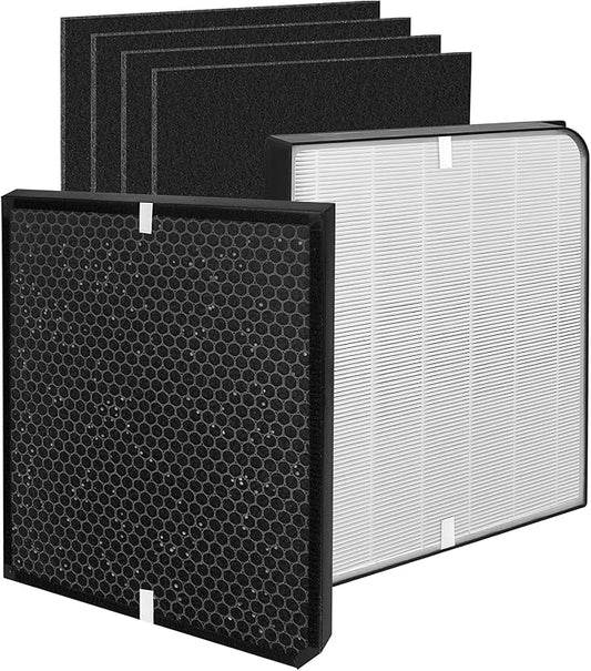 3000/3500 Replacement Filter Compatible with Air Doctor AD3000/3500 Air Purifier, Include 1 Premium Filter + 1 Carbon Filters + 4 Pre-Filters (1+1+4)