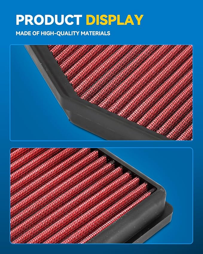 PHILTOP Engine Air Filter, High Performance, Premium, Washable,Replacement Car Air Filter for 33-3079, 2015-2020 740i 518d, 520d & i, 525d, 530d, 530e, 530i, 540D, 540i, 620d, 630d