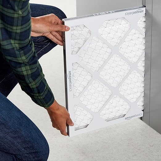 Amazon Basics 16x20x1 Air Filter 6 Pack, MERV 8 AC Furnace Filters (Actual Size: 15.75" x 19.75" x 0.75")